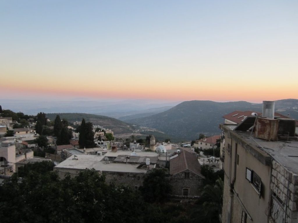 a view of the city of safed